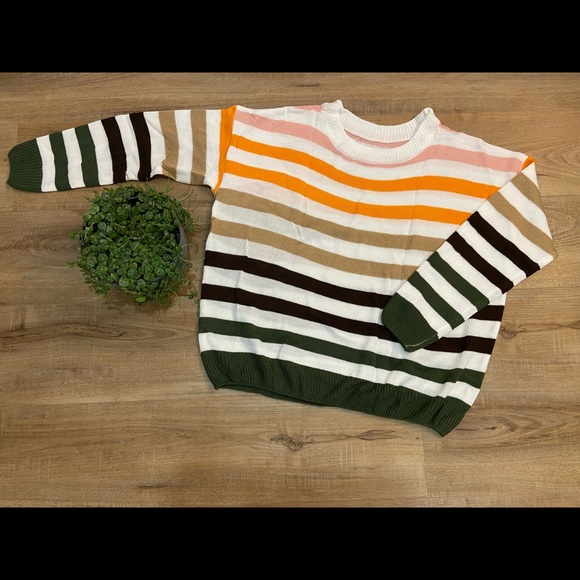 Color block stripped long sleeve - Picture 1 of 4